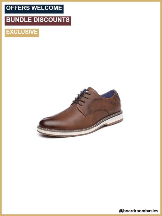 Men\'s Dress Oxford Shoes Business Casual Lace-Up PU Oxfords main image 6